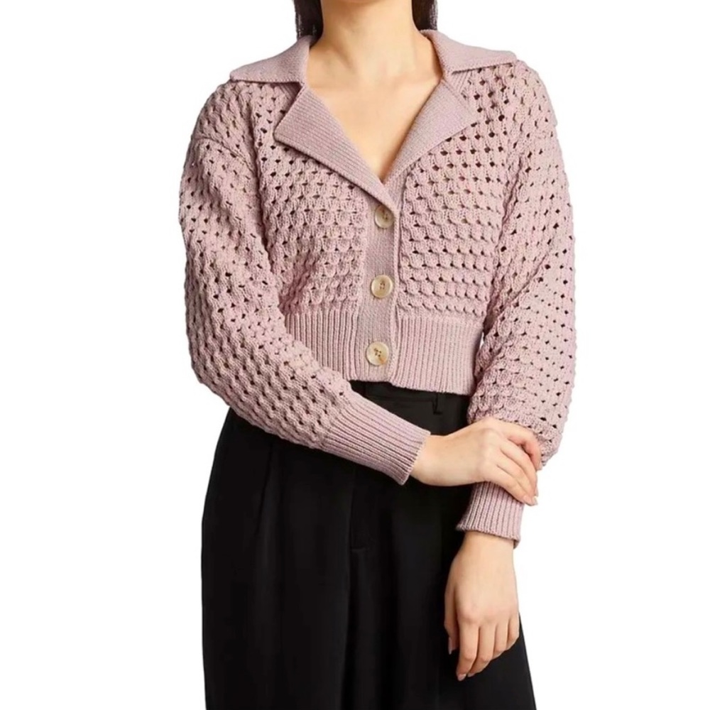 NWT dh New York cropped cardigan